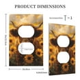 thumbnail image 3 of Haiem Cute Cow Sunflower Field Pattern Decorative Wall Plates, 1-Gang 5.0" x3.0", Unbreakable Thermoplastic Faceplate Cover for Decorator Receptacle Outlet & Switch-Style S, 3 of 6