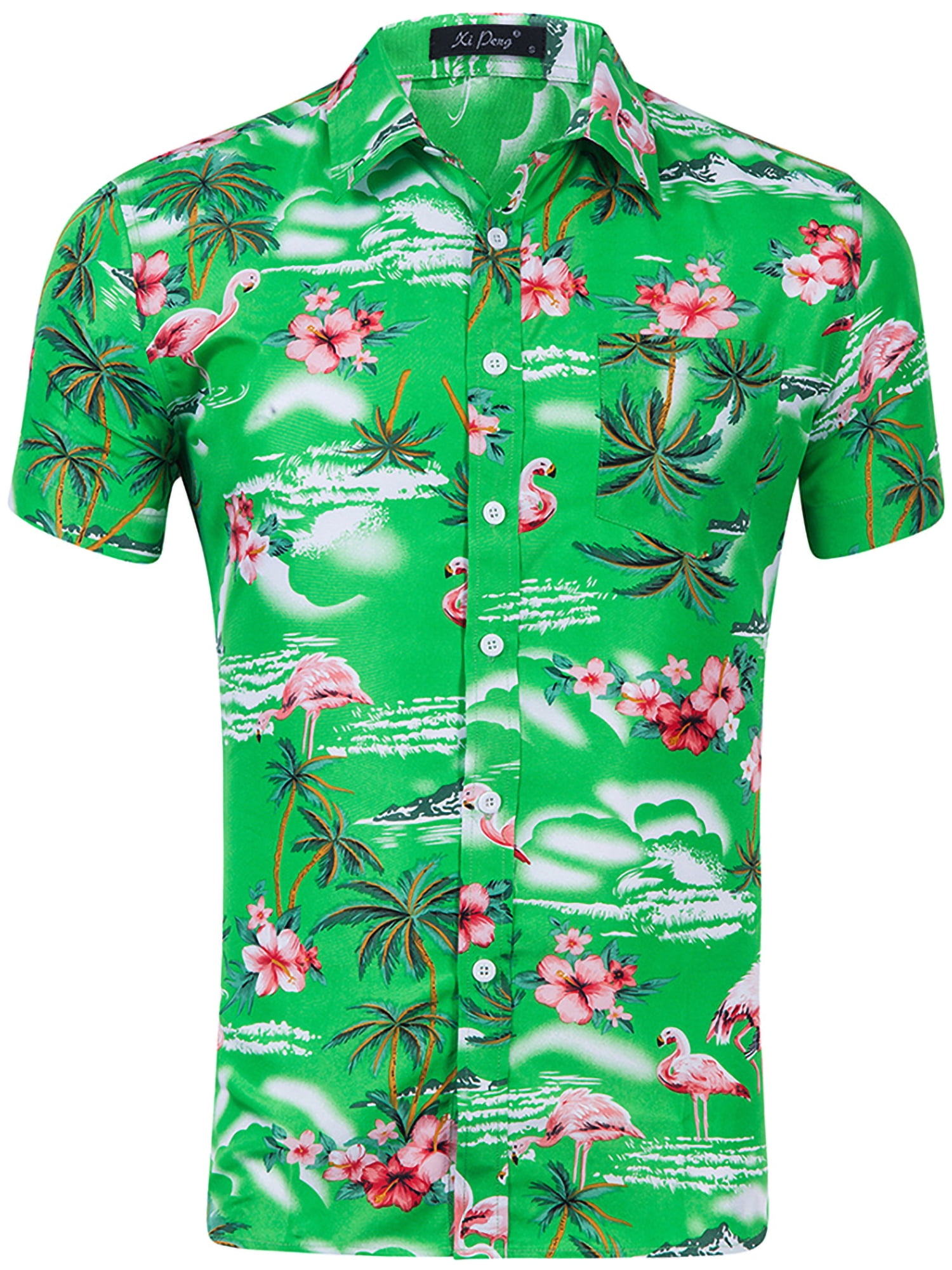 Colisha Mens Tropical Hawaiian Shirt 
