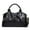Black, variant on Leather Hobo Handbag with Shoulder Strap, Top Handle Satchel Purse, Available in Black, red, pink, blue, gray