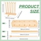 thumbnail image 2 of Escurridor de bolsas de plástico, soporte reutilizable para bolsas y vasos con 10 varillas, escurridor de madera de pino, 2 of 6