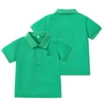 thumbnail image 4 of Nmmacb T-Shirts pour Garçons 2-8 Ans T-Shirts d'Été pour Bébés T-Shirts à Col Rabattu Manches Courtes en Coton T-Shirts Col Rond Dessin Animé, 4 of 8