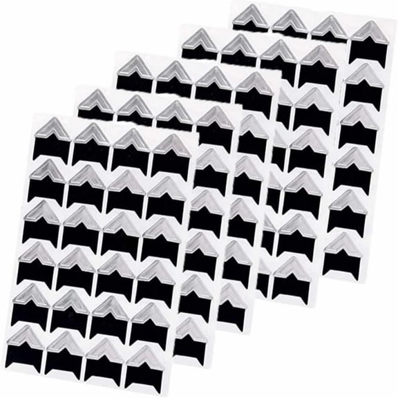 5 Sheets Acid-Free Self-Adhesive Photo Corners, Scrapbooking Picture Corner Stickers, Album Mounting Supplies for Memory Books, Diaries, Photo Frames and DIY Paper Craft Projects,Silver