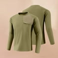 thumbnail image 2 of UVEASISHA Big and Tall Workout Shirts for Men Long Sleeve Crewneck T-Shirts Outdoor Lightweight Quick Dry Athletic Tops Solid Color Fishing Shirt Army Green XXL, 2 of 8