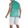 thumbnail image 2 of Sikiie Teal Turquoise1 Basketball Jersey Reversible Men's Mesh Athletic Sports Shirts Training Practice S-4XLLarge, 2 of 6