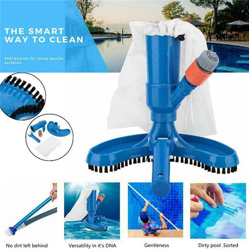 Swimming Brush Pool & Spa Jet Vacuum Brush Pool Cleaning Underwater Cleaner-Tool 