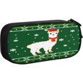 thumbnail image 1 of Circular Wooden Trunk Pencil Case, Large Capacity Large Pouch Pen Holder, 1 of 4
