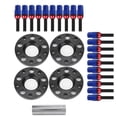 thumbnail image 1 of Kit d'Entretoises de Roue en Aluminium 6061-T6 Haute Résistance pour Modification de Voiture pour 1 3 5 6 7 Seri E82 E30 E36 E60 Noir, Rouge, Bleu, 1 of 8