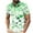 AE-Multicolor, variant on Big and Tall Tops for Men Novelty Golf Shirts Holiday Short Sleeve Button Down Lapel Blouse St Patricks Day Shamrock Printed Polos Shirt Multicolor XXXL