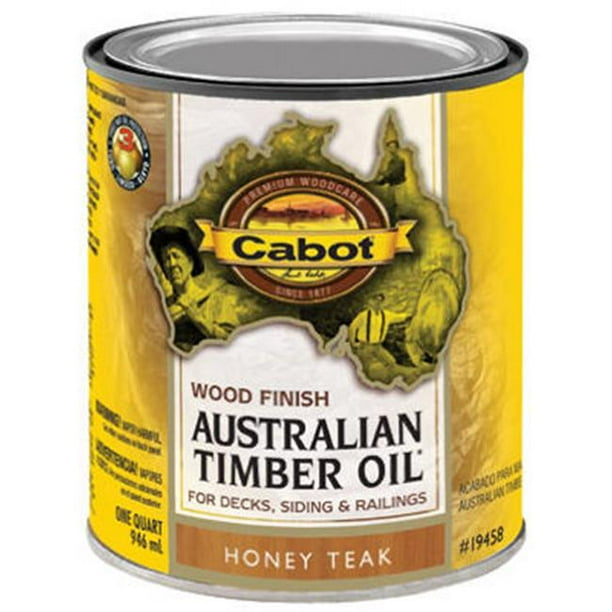 Cabot Samuel 1945805 Australian Timber Oil QT Honey Teak Wood Finish