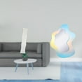 thumbnail image 2 of Pantalla de lámpara de pie,Lámpara minimalista para estudio,Cubierta de luz Iluminación creativa para dormitorio,espejo acrílico ondulado,Espejo acrílico ondulado con estética irregular, 2 of 8