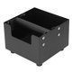 thumbnail image 4 of Contenedor para residuos de café molido, de acero inoxidable, con cajón, pequeño, cuadrado, negro, 4 of 14