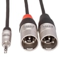 thumbnail image 2 of Cable de conexión estéreo Hosa HMX-006Y Pro de 3,5 mm TRS macho a doble XLR macho de 1,8 m, 2 of 4