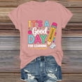 thumbnail image 6 of Fnhpitd First Day of School Teacher Shirt Women Teacher Life T-Shirt Back to School Teachers Appreciation Gift Tee Top Pink,3Xl, 6 of 7