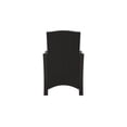 thumbnail image 2 of Benjara BM213309 Wicker Frame Aluminum Chair with Cushion Seat - Brown & Gray - 38 x 24 x 34 in. - Set of 2, 2 of 5