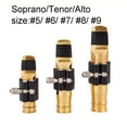 thumbnail image 4 of Saxophone Metal Mouthpiece with Reed Clip for Tenor Soprano Alto Sax Size 56789, 4 of 5
