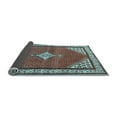 thumbnail image 2 of Ahgly Company Indoor Square Medallion Light Blue Traditional Area Rugs, 3' Square, 2 of 4