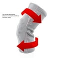 thumbnail image 3 of Compression Knee Support, Knee Brace Breathable Gray L Side Stabilizers  for Running, 3 of 8