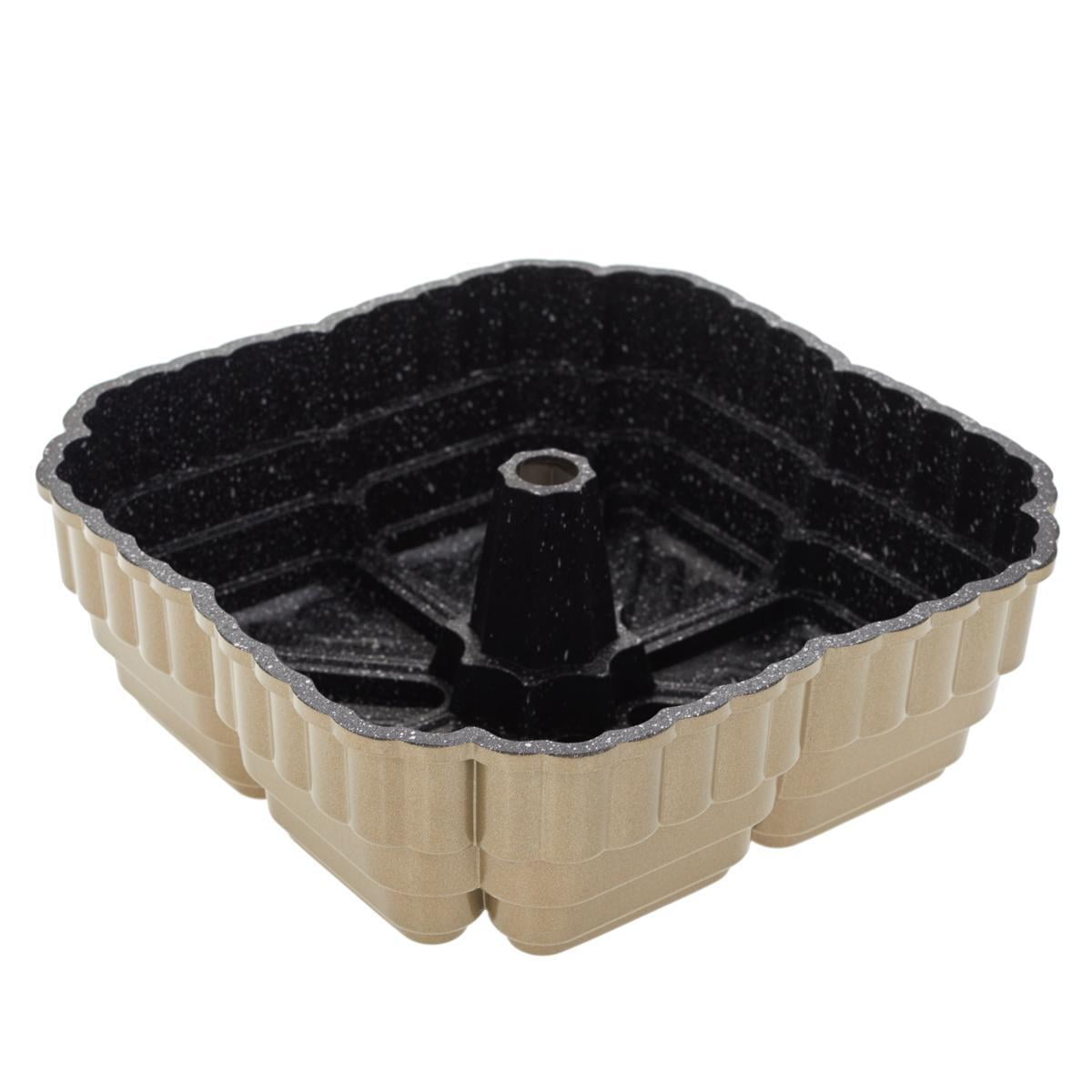 Curtis Stone DuraBake Square Fluted Tube Cake Pan Model 722904