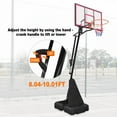 thumbnail image 2 of Portable Basketball Hoop Outdoor for Kids/Teens/Adults, Segmart 44inch Basketball Hoop Goals Systems with Wheels, 8Ft-10Ft Height Adjustable Basketball Hoop with Rebounder in Backyard/Courts/Indoor, 2 of 9