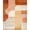 Beige, Pattern 4, variant on ODIKA 4'x6' Machine Washable Non-Slip Area Rug, Canyon Crest Interlocking Ridge Lines High Traffic Rug, Beige, 254570
