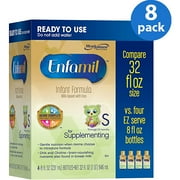 Enfamil Infant Formula for Supplementing, 8 fl oz, 4 count, (Pack of 8)