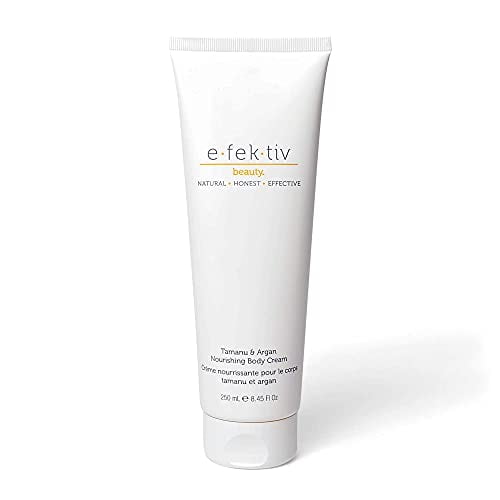 e.fek.tiv beauty Crème Corporelle Nourrissante Tamanu + Argan - Crème Hydratante pour le Corps - Traitement Régénérant et Conditionnant pour la Peau - Infusée de Remèdes Naturels - Végane et Sans Toxines -