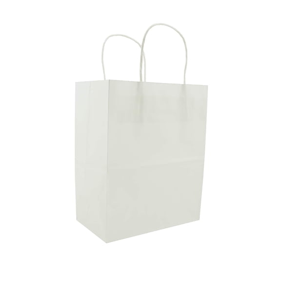 6 Packs: 30 ct. (180 total) Medium White Paper Gift Bags by Celebrate It™