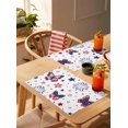 thumbnail image 4 of Patriotic Firework Placemats Set of 4,Washable Woven Burlap Cloth Fabric Placemat for Square/Rectangle/Round/Oval Dining Table,Easy Clean Place Mats for Kids 4th of July Patriotic Memorial Day, 4 of 6