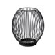 thumbnail image 1 of Portavelas de metal con estructura de jaula, estilo vintage, con diseño calado, ideal para colocar sobre la repisa de la chimenea o como centro de mesa., 1 of 8