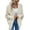 Beige, variant on Women's Open Front Batwing Cardigan Fall Cable Knit Long Sleeve Slouchy Sweaters Chunky Cardigan Wrap