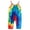 Colorful G, variant on Toddler Baby Girls Halter Backless Tie Dye Romper Baby Kid Sleeveless Jumpsuit Pants Clothes with Pocket Size 1-6T