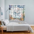 thumbnail image 3 of Octopus Coastal Kitchen Curtains Window Panels, Summer Nautical Starfish Coral Grey Wooden Insulated Window Treatment Curtain, Grommet Curtains for Bedroom/Living Room/Bathroom, 2 Piece 42"Wx63"L, 3 of 8