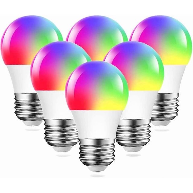 Smart Light Bulb RGB Color Changing Light Bulb Compatible with Alexa Google Home, WiFi LED Dimmable Smart Bulb 12W 800LM, 6 Pack