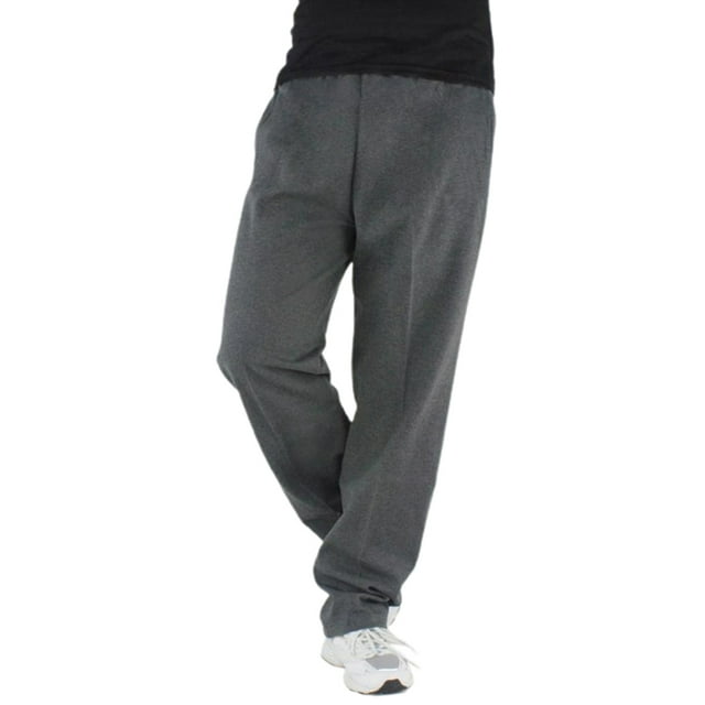 xiaxaixu Men Autumn Casual Sweatpants, Solid Color Loose Trousers with Pockets