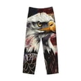 thumbnail image 6 of Goofa Retro American Eagle A Pattern Printed Soft Pajama Pants for Men, Wide Leg Comfy Casual Lounge Yoga Pants-Large, 6 of 9