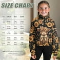thumbnail image 7 of Chririnla Classic Sunflower Highland Cattle Kids Half Zipper Sweatshirt with Pocket Soft Loose Athletic Wear Comfy Top for Gym Hiking Camping Outdoor Size 5-6, 7 of 7