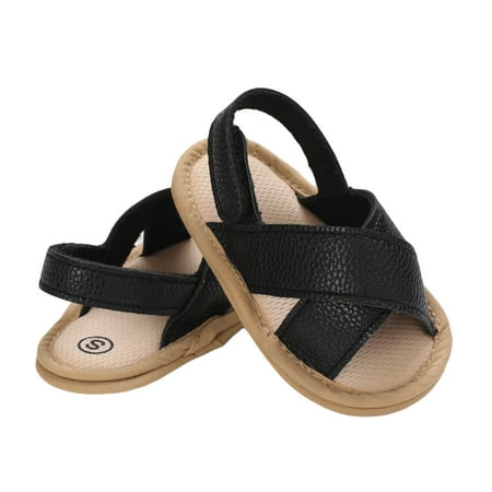 

COUTEXYI Toddler Girls Summer Sandals Cross Straps Nonslip Open-Toe Sandals