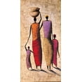 thumbnail image 2 of Rauscher, Michel 11x18 Black Ornate Wood Framed with Double Matting Museum Art Print Titled - Family Gathering, 2 of 4