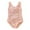 Pink, variant on WOYY Girls One-Piece Swimsuit Flower Print Bathing Suit Quick Drying Swimwear, Sizes 3M-3T