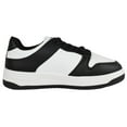 thumbnail image 3 of Top Moda Shoes Women Fashion Sneakers Two Tone Lace Up Sporty Design MONTANA-3 Black / White 8.5, 3 of 5
