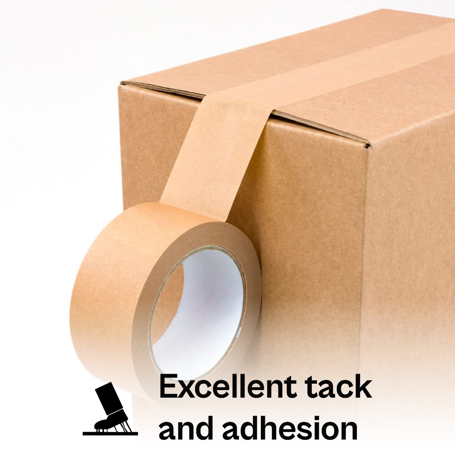 MMBM Flatback Tape 2" x 60 Yards Tan Kraft 7.5 Mil Reliable for Framing and Sealing 24 Rolls