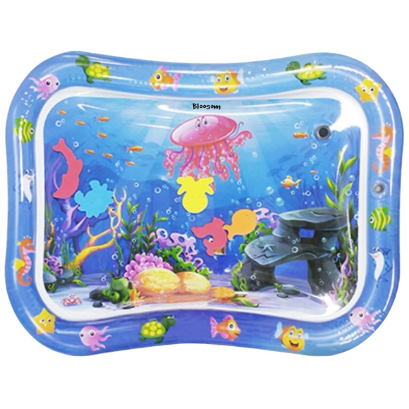 Cojín Tapete Bloosom Agua Inflable Para Bebes Estimulación Temprana