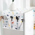 thumbnail image 3 of Refrigerator Fridge Dust-Proof Cover Washing Machine Cover with Storage Pockets Bags Universal Sunscreen Covers Kitchen, 3 of 8