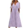 thumbnail image 1 of Vestido de verano genérico con hombros descubiertos y cuello en V 2025, 1 of 6