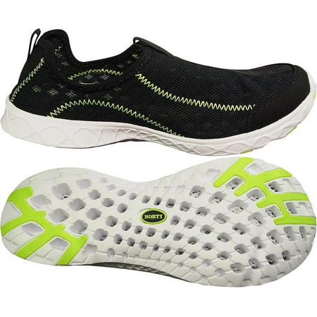 

NORTY Womens Water Shoes Adult Female Athletic Walking Shoes Black Lime 10