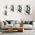 thumbnail image 2 of Black & White Handshake Love Design Romantic Couple Holding Hands Poster Wrapped Wooden Frame Wall Decor,,Canvas Wall Art for Living Room,Bedroom,Office,Ready to Hang, 2 of 5