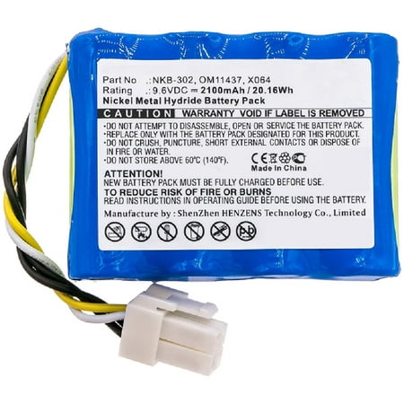 

Batteries N Accessories BNA-WB-H15149 Medical Battery - Ni-MH 9.6V 2100mAh Ultra High Capacity - Replacement for Nihon Kohden B11437 Battery