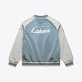 thumbnail image 2 of Men's Mitchell & Ness  Blue/Silver Los Angeles Lakers Thunderstorm Lightweight Satin Full-Snap Jacket, 2 of 7