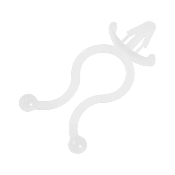 Unique Bargains Twist Lock Cable Wire Ties Nylon U Shape Place 0.4" Dia White 50 pcs