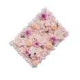 thumbnail image 1 of Artificial Silk Flowers Wall Panel Wedding Party Floral Backdrop Pink, 1 of 6